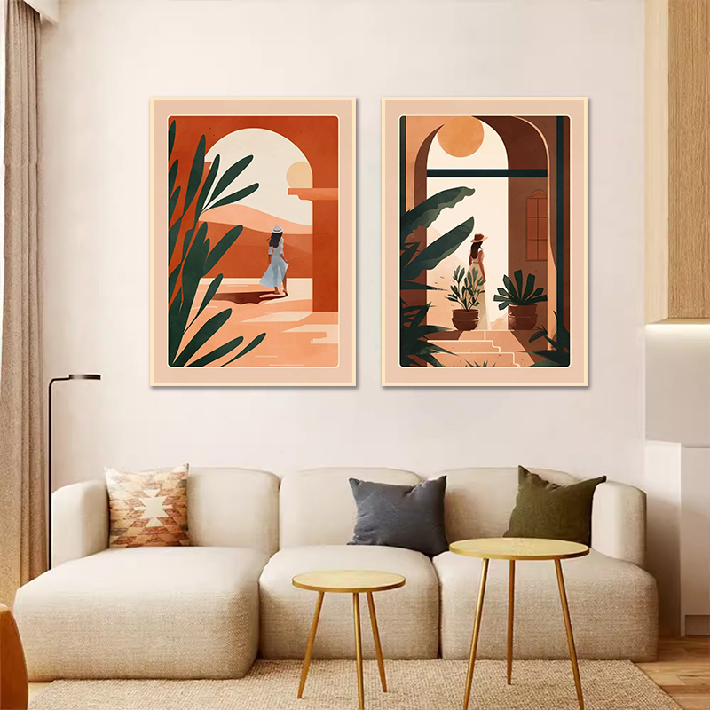 Terracotta Pot - Modern Boho Terracotta MoroccanTerracotta Pots Posters