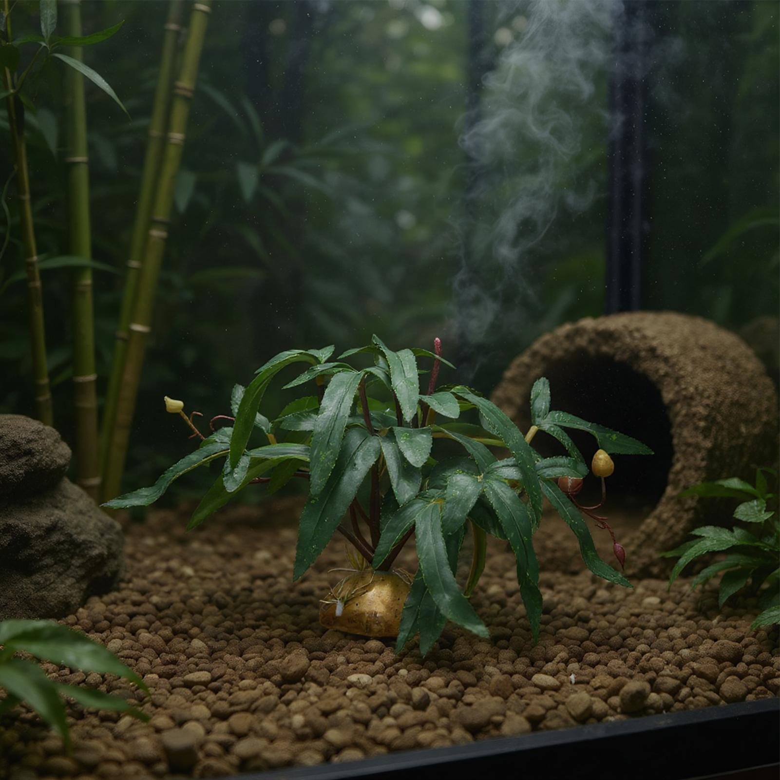 Fake Reptile Plants Snake Tank - Snake Plant review and price