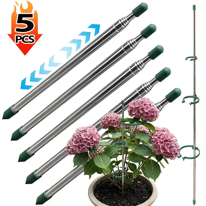 5/1PCS Retractable Plant Suppo - Plant Support Stake review and price